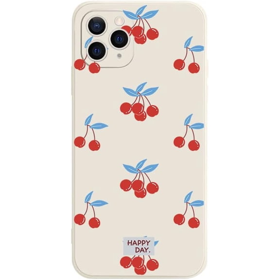 Kawaii Red Cherry Soft Phone Case Compatible with iPhone Case (iPhone 13)