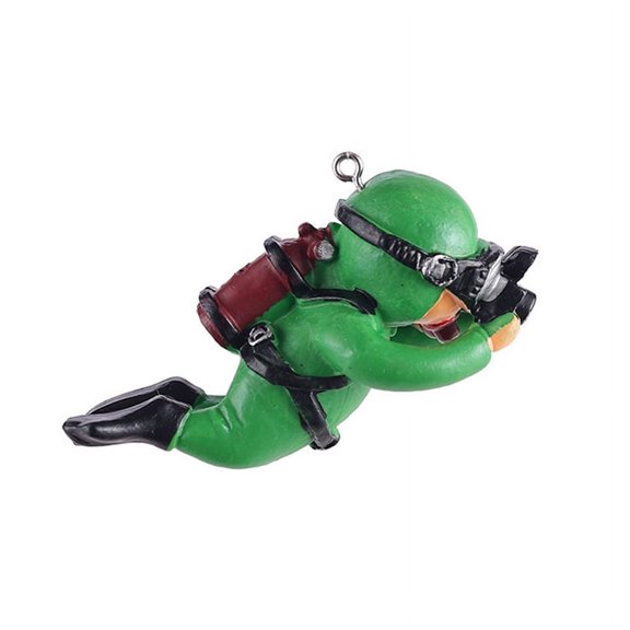 Kawaii Resin Frogman Aquarium Ornaments Interesting Floating Decoration Simulated Mini Diver Fish Tank Aquarium Accessories