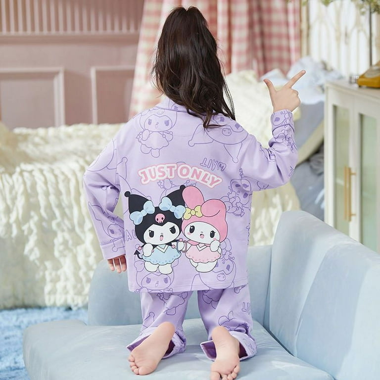 Kawaii Sanrio My Melody Kids Pajamas Sets Cartoon Cinnamoroll Girls Home  Clothing Anime Kuromi Boys Sleepwear Children Clothing