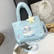 Kawaii Sanrio Bag Anime  Kuromi My Melody Cinnamoroll Plush Backpacks for Girls Cartoon Crossbody Cute Handbag Gifts