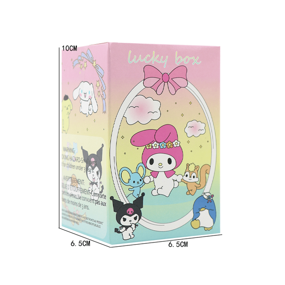 Sanrio Character Block Figure - Cupcake My Melody, Cinnamonroll, Kuromi, Pompompurin (Banana Waffle) Set