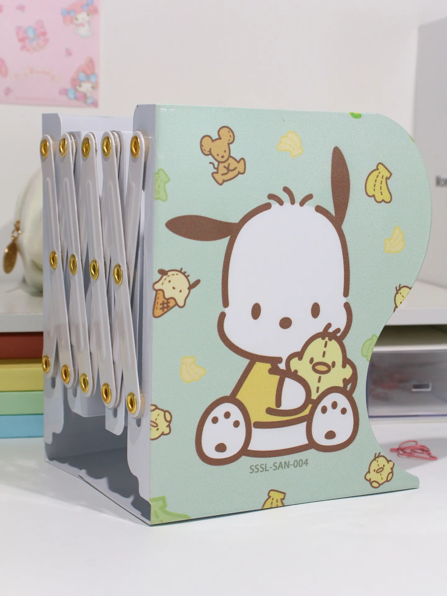 Kawaii Sanrio Cinnamoroll My Melody Kuromi Bookshelf Anime Desktop Book ...