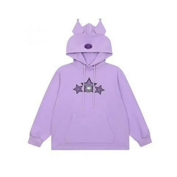 Kawaii Sanrio Cinnamoroll Plaid Sweater Cartoon My Melody Kuromi Pompom Purin Girl Cardigan Loose Top Coat Knitted Sweater Gift