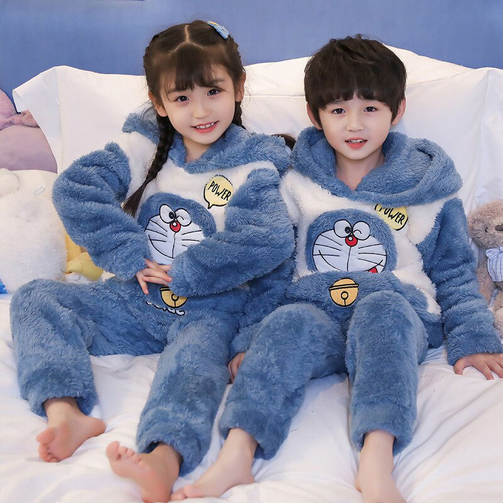 Schlafanzug Herren Kurz Pyjama Set - Weicher Rundhals Schlafanzug Mit Taschen Loungewear