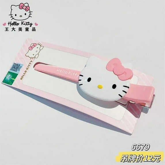 Kawaii Sanrio Hello Kitty Bangs Clip My Melody Kuromi Cinnamoroll Purin Hair Accessories Anime Cute Cartoon Headdress Girls Gift