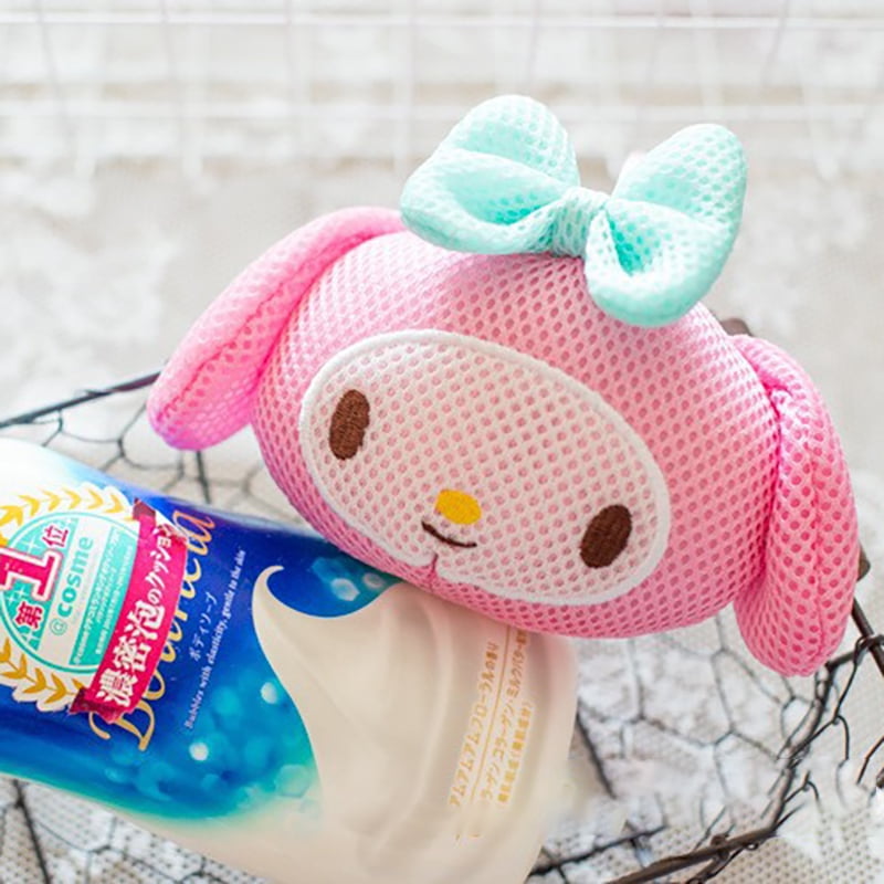 Kawaii Sanrio Hello Kitty Bath Flower Melody Shower Ball Large Girl ...