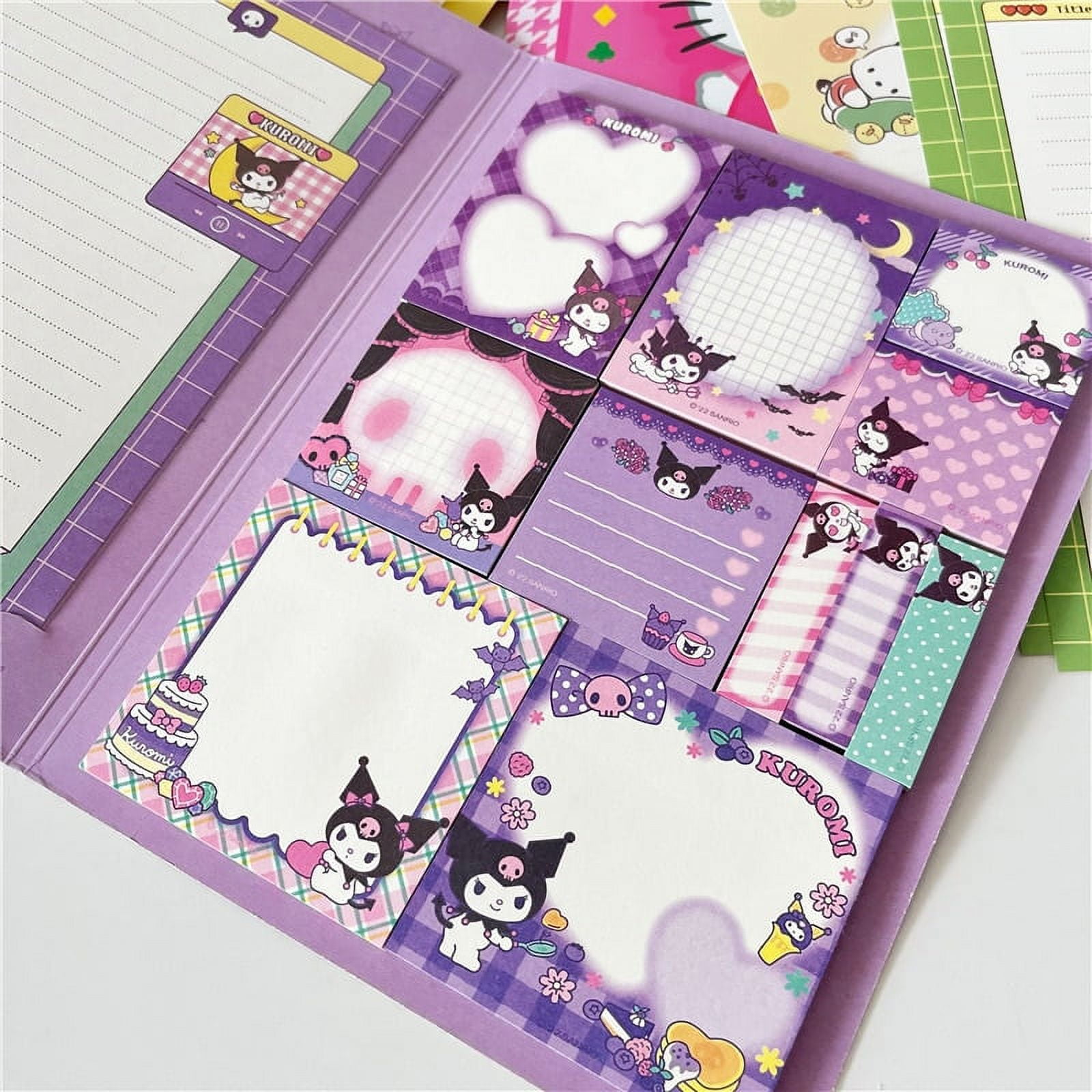 Kawaii Sanrio Hello Kitty Convenience Book Mymelody Kuromi Cinnamoroll Note Book Cute Paste