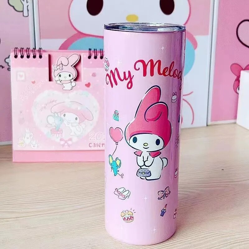 Kawaii Sanrio Hello Kitty Cup Cartoon Kuromi My Melody Stainless Steel
