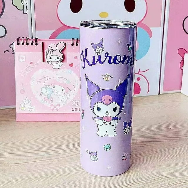 Kawaii Sanrio Hello Kitty Cup Cartoon Kuromi My Melody Stainless Steel ...