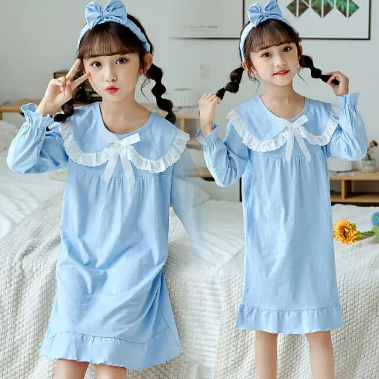 Kawaii Sanrio Hello Kitty Girl Nightgown Anime Cartoon Kuromi