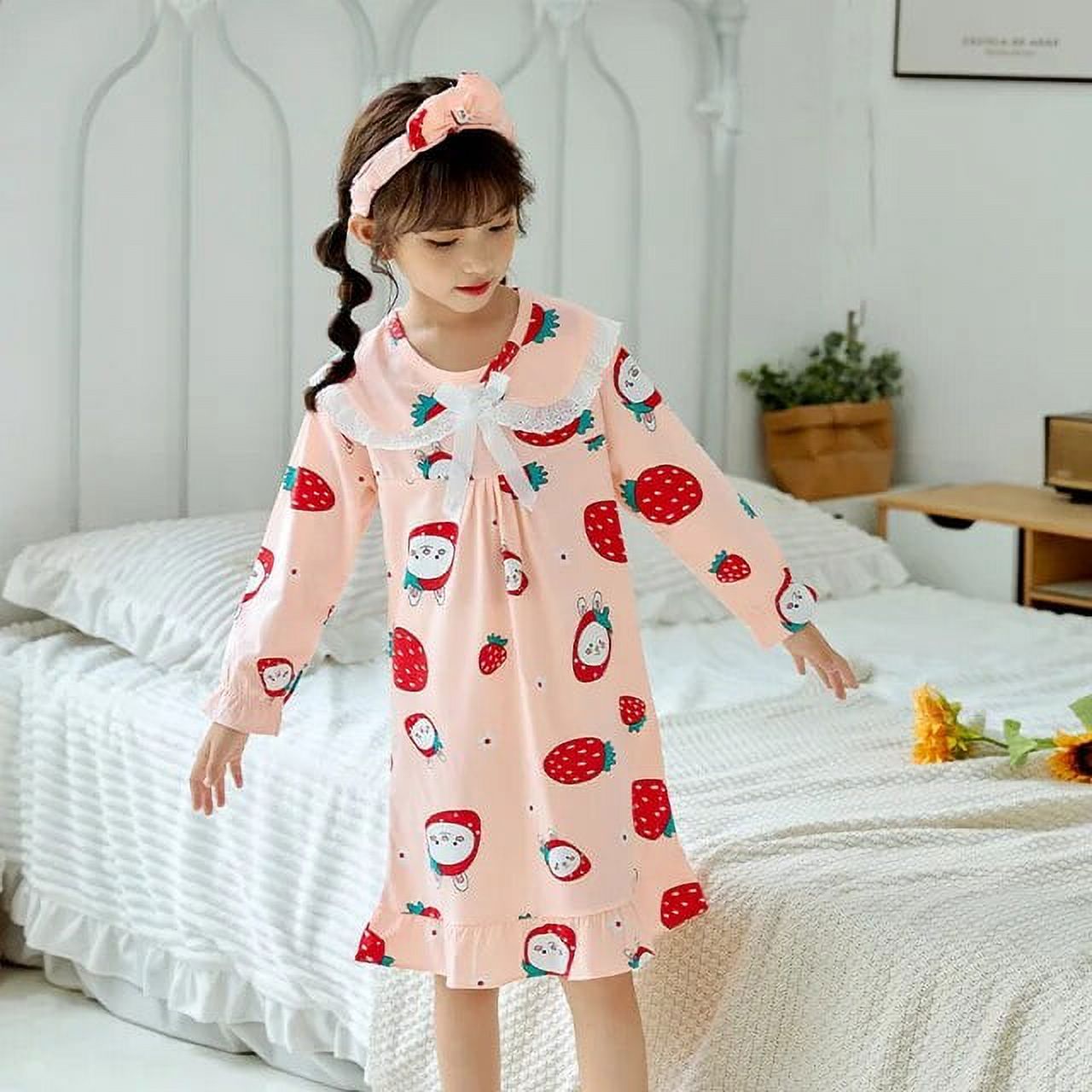 Kawaii Sanrio Hello Kitty Girl Nightgown Anime Cartoon Kuromi