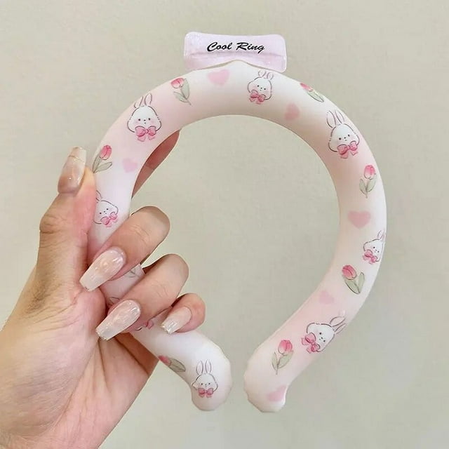 Kawaii Sanrio Hello Kitty Icy Cooling Neck Tube Cool Freeze Neck Fan Summer Reusable Heatstroke Prevention Portable for Outdoor