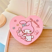 Kawaii Sanrio Hello Kitty Jewelry Box Kuromi Cinnamoroll My Melody Double Layer Storage Box Anime Y2K Girls Jewelry Case Mirror