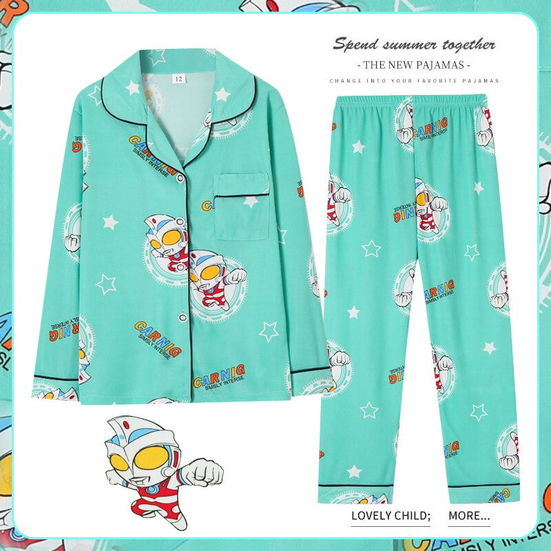 Kawaii Sanrio Hello Kitty Kuromi Children Longsleeved Pajamas Anime