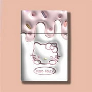 Kawaii Sanrio Hello Kitty Kuromi Melody Cinnamoroll Anime Plastic Cigarette Case Cute Card Storage Box Creativity Boy Girl Gift