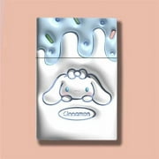 Kawaii Sanrio Hello Kitty Kuromi Melody Cinnamoroll Anime Plastic Cigarette Case Cute Card Storage Box Creativity Boy Girl Gift