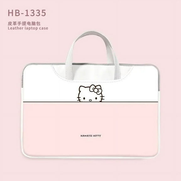 Kawaii Sanrio Hello Kitty Laptop Bag Waterproof Storage Notebook Bag 13/14/15/16Inch Portable Shockproof Protection Laptop Bags