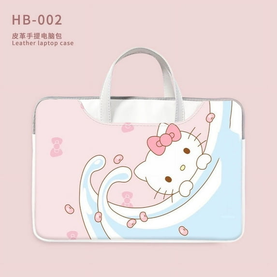 Kawaii Sanrio Hello Kitty Laptop Bag Waterproof Storage Notebook Bag 13/14/15/16Inch Portable Shockproof Protection Laptop Bags