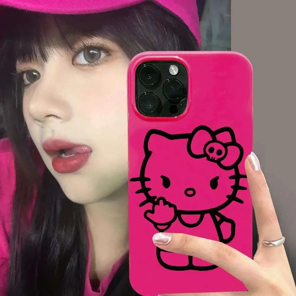 Kawaii Sanrio Hello Kitty Mobile Phone Case For Iphone 13 11 12 14 15 kawaii-sanrio-hello-kitty-mobile-phone-case-for-iphone-13-11-12-14-15