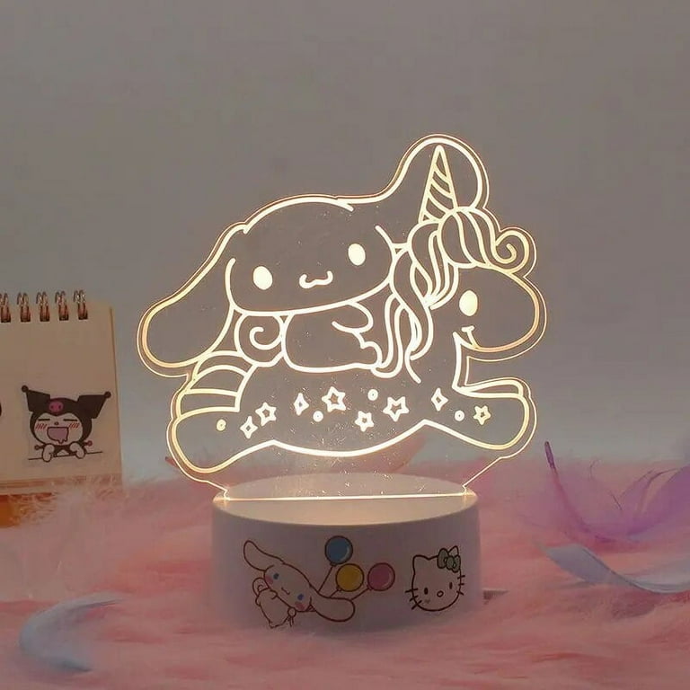 Kawaii Sanrio Hello Kitty My Melody Kuromi Night Light Cinnamoroll