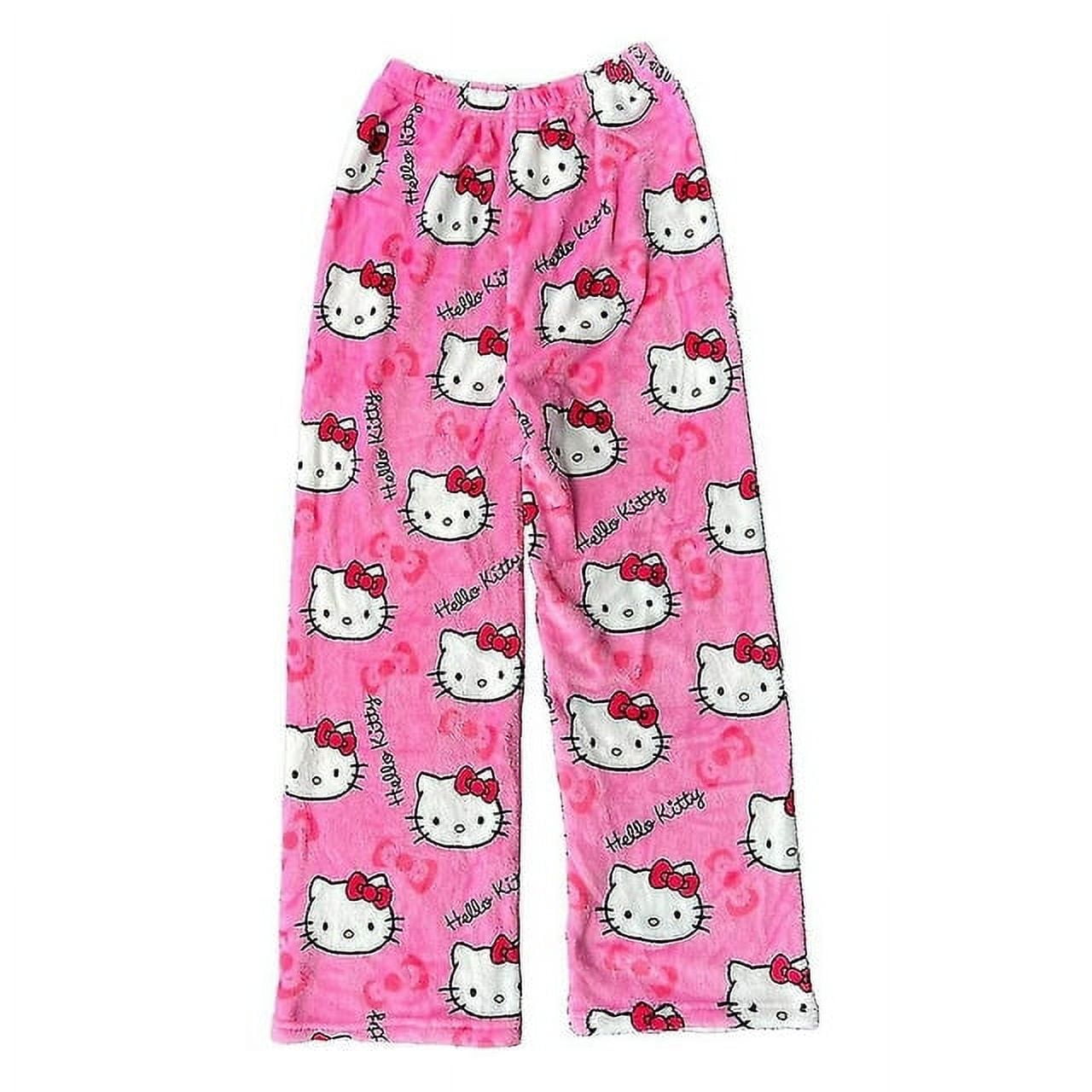 Sanrio My Melody Fluffy Pajamas Pj Pants Y2k Kawaii Cartoon Casual Cute  Pink Sleepwear Women Home Pyjama Pants Female Trouser