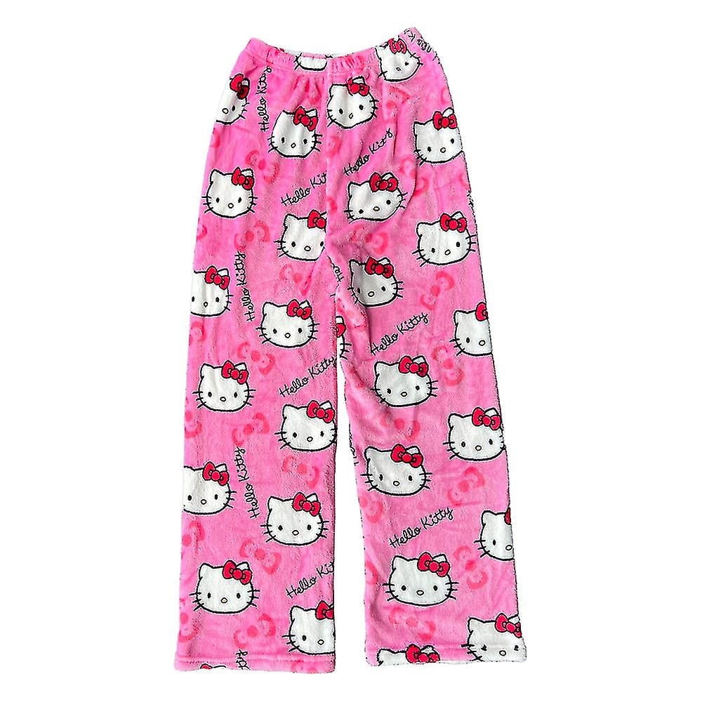 Kawaii Sanrio Hello Kitty Pajamas Pants Y3k Cartoon Cute Women Soft ...
