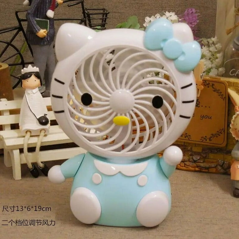 Kawaii Sanrio Hello Kitty Stuff Cute Mini Fan Portable Usb
