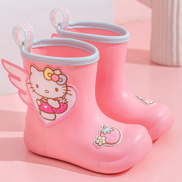 Kawaii Sanrio Hello Kitty Waterproof Shoes Anime Cute Children Students 