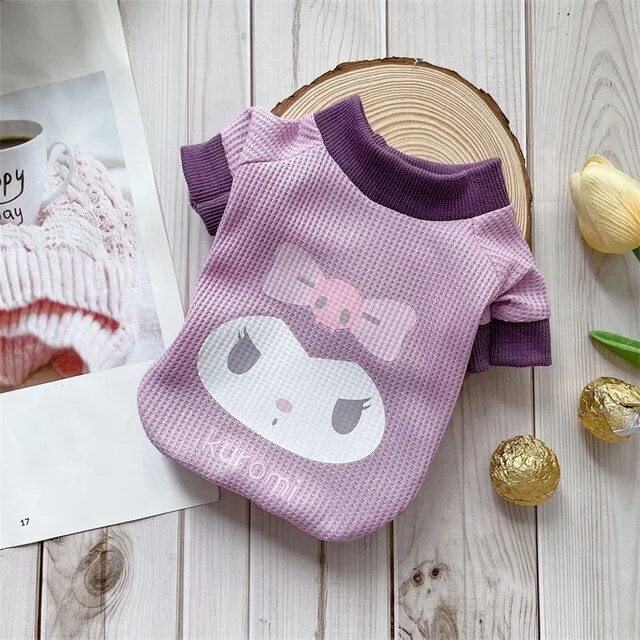 Kawaii Sanrio HelloKitty Pet Clothes MyMelody Kuromi Cute Cartoon Dog