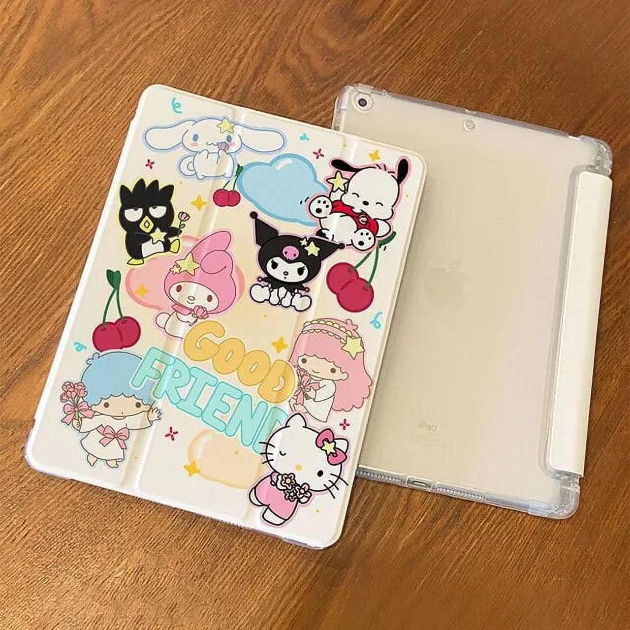 Kawaii Sanrio Ipad Protective Case Hellokittys Kuromi Mymelody ...