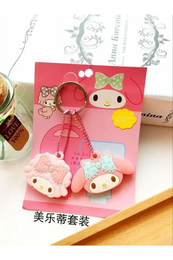 Kawaii Sanrio Key Accessories Chain HelloKitty My Melody Anime Cartoon Cute Doll Keychain Pendant Case Gift Toy