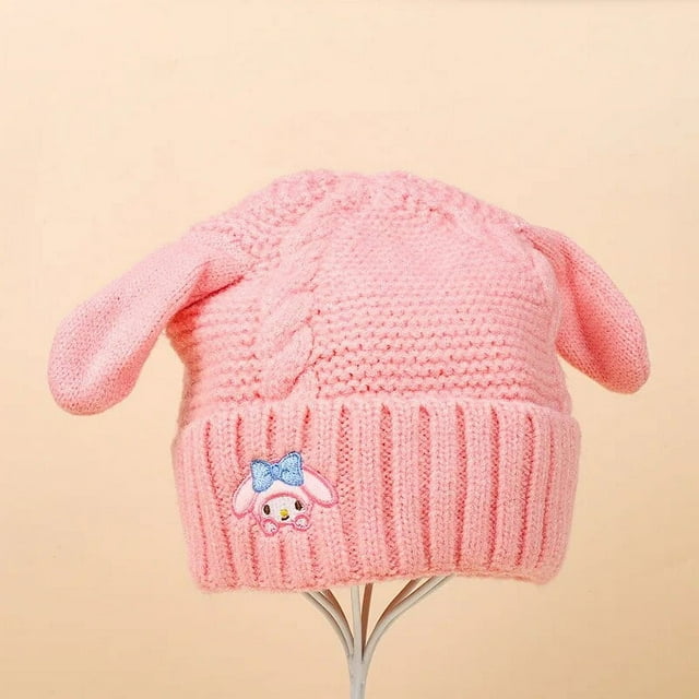 Kawaii Sanrio Knitted Hat Hello Kitty My Melody Kuromi Cinnamonroll ...