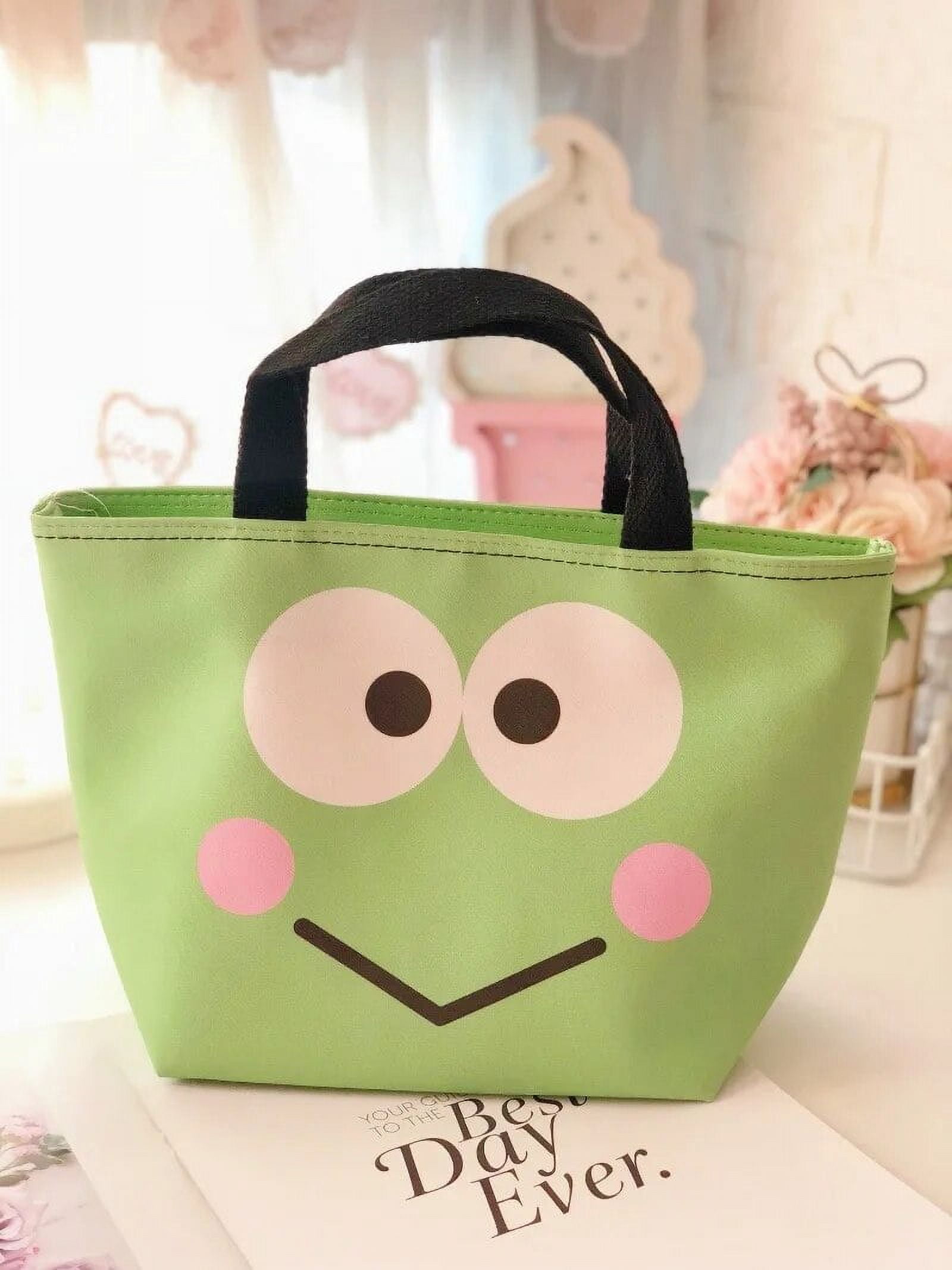 Kawaii Sanrio Kuromi Cinnamoroll Insulated Lunch Box Keroppi Little Twin Star Thermal Bag