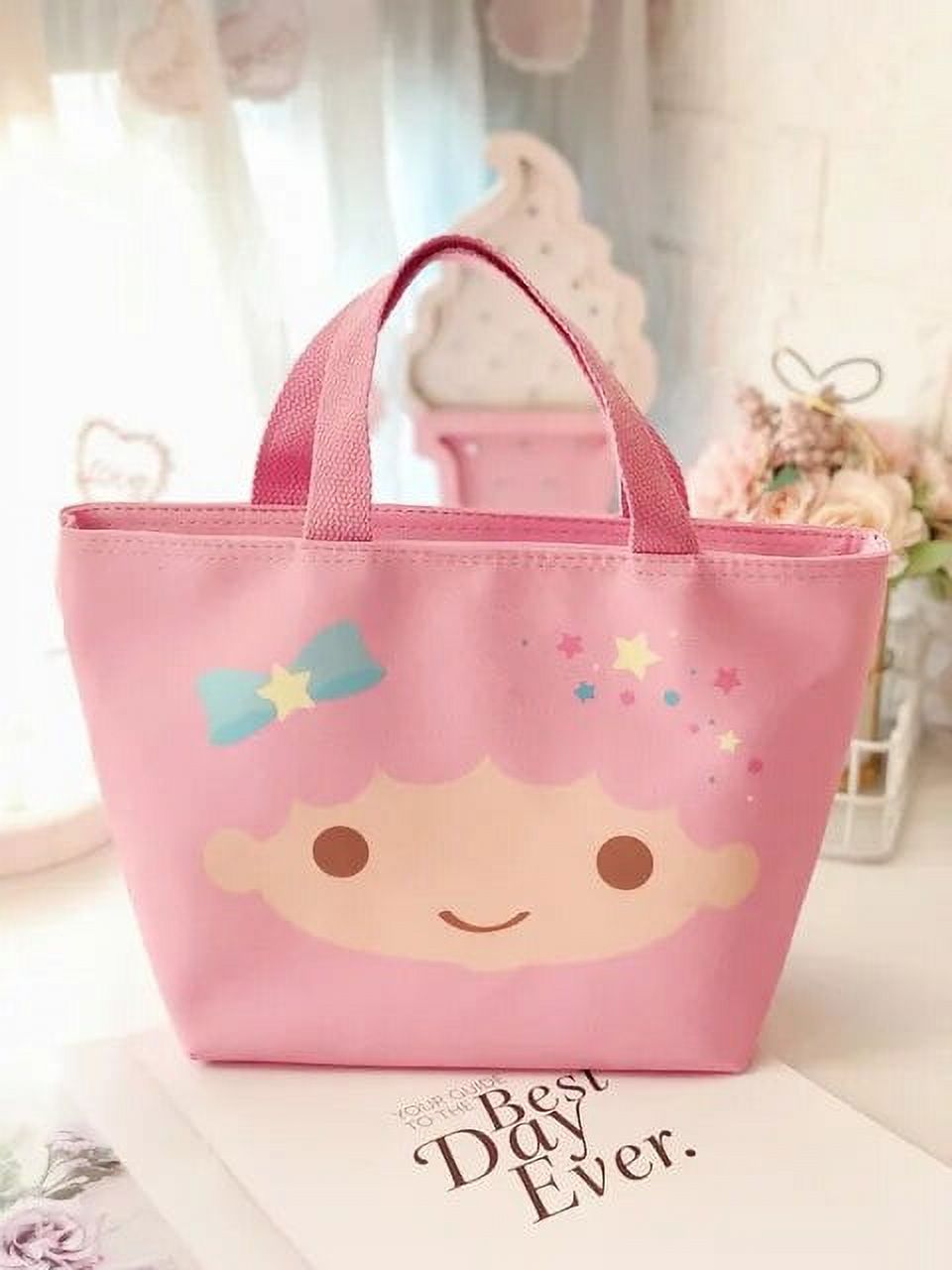 Kawaii Sanrio Kuromi Cinnamoroll Insulated Lunch Box Keroppi Little Twin Star Thermal Bag