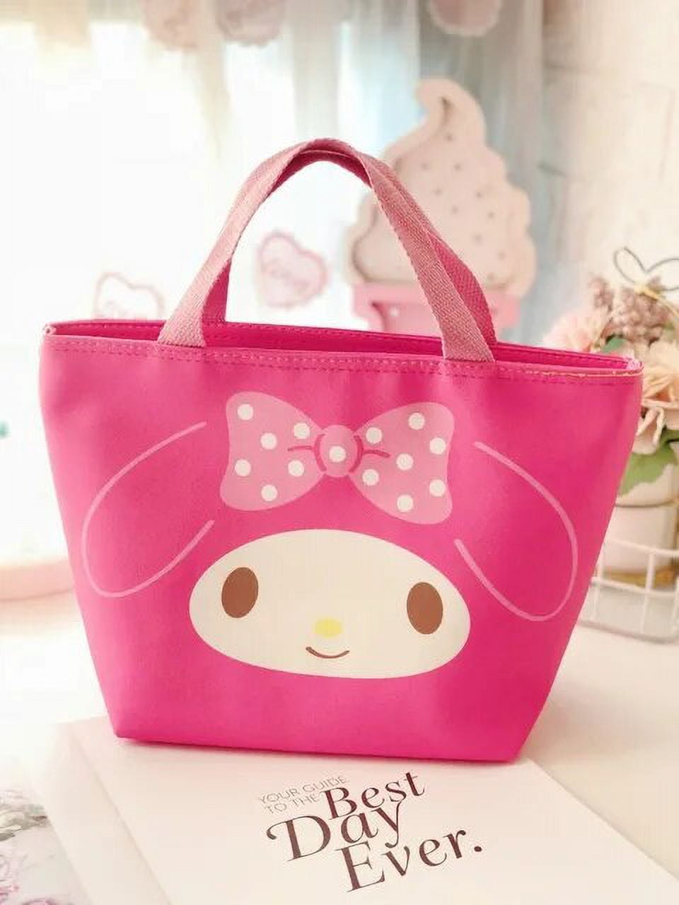 Kawaii Sanrio Kuromi Cinnamoroll Insulated Lunch Box Keroppi Little Twin Star Thermal Bag