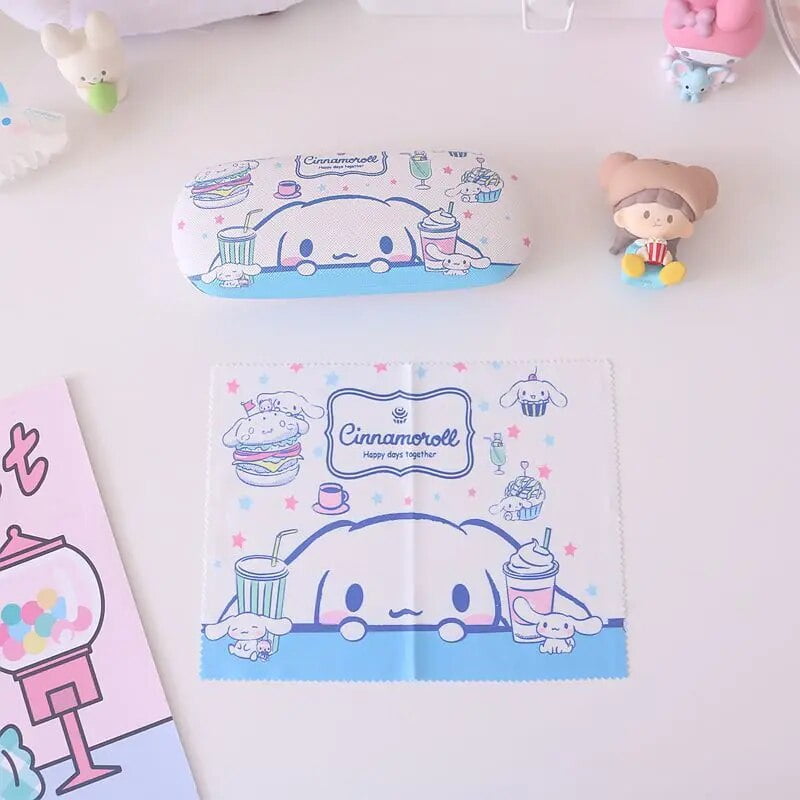 Kawaii Sanrio Kuromi Eyewear Case Cinnamoroll Pachacco My Melody