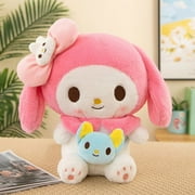 Kawaii Sanrio Kuromi My Melody Cinnamoroll Plush Dolls 40/50cm Soft Stuffed Pillow Anime Figure Cartoon Room Decor Kids Toys Gif