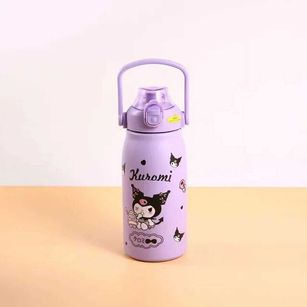 Kawaii Sanrio Kuromi Straw Cup Anime Cute Cartoon My Melody Cinnamoroll ...