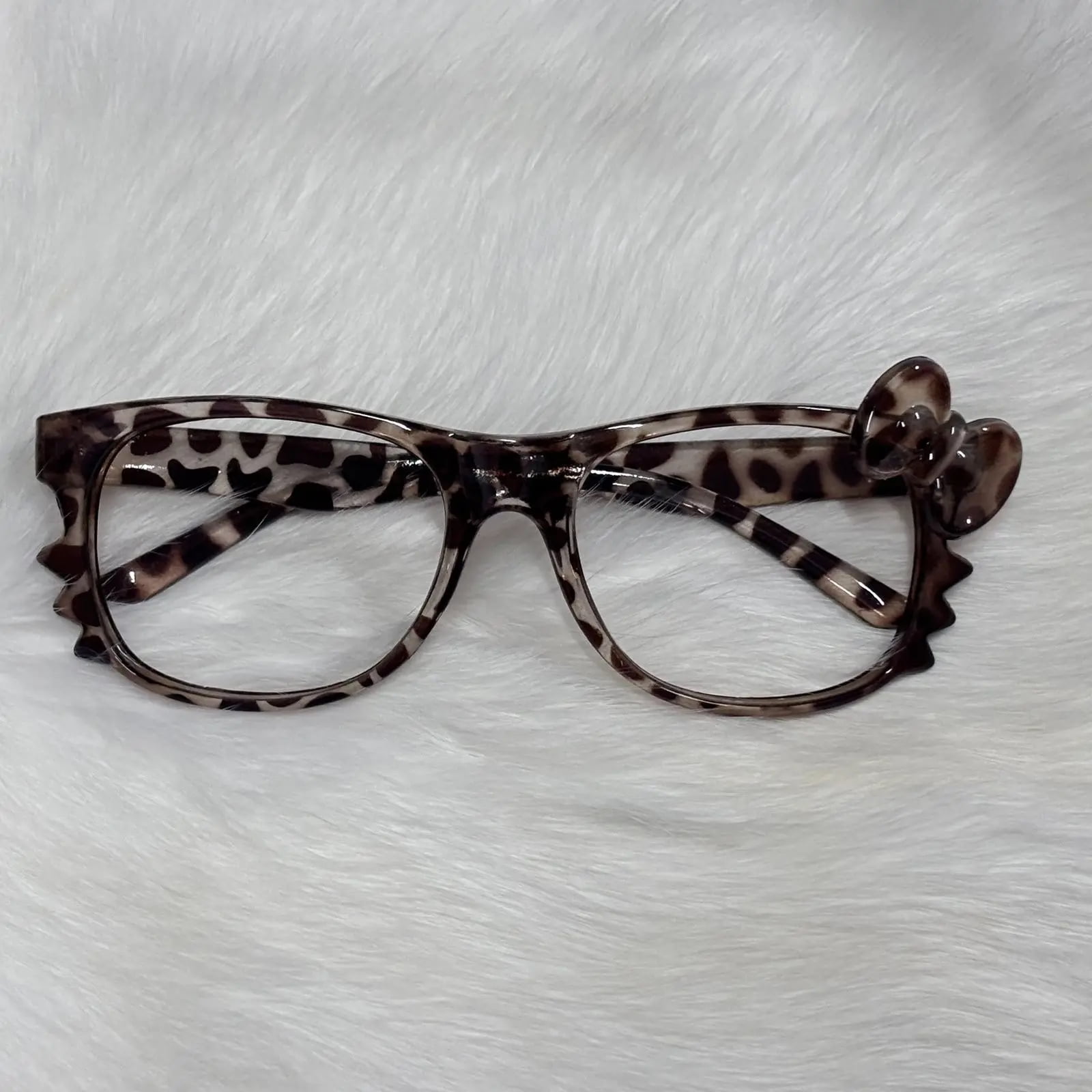 Kawaii Sanrio Leopard Print Eyeglasses Frames Hello Kittys Accessories ...