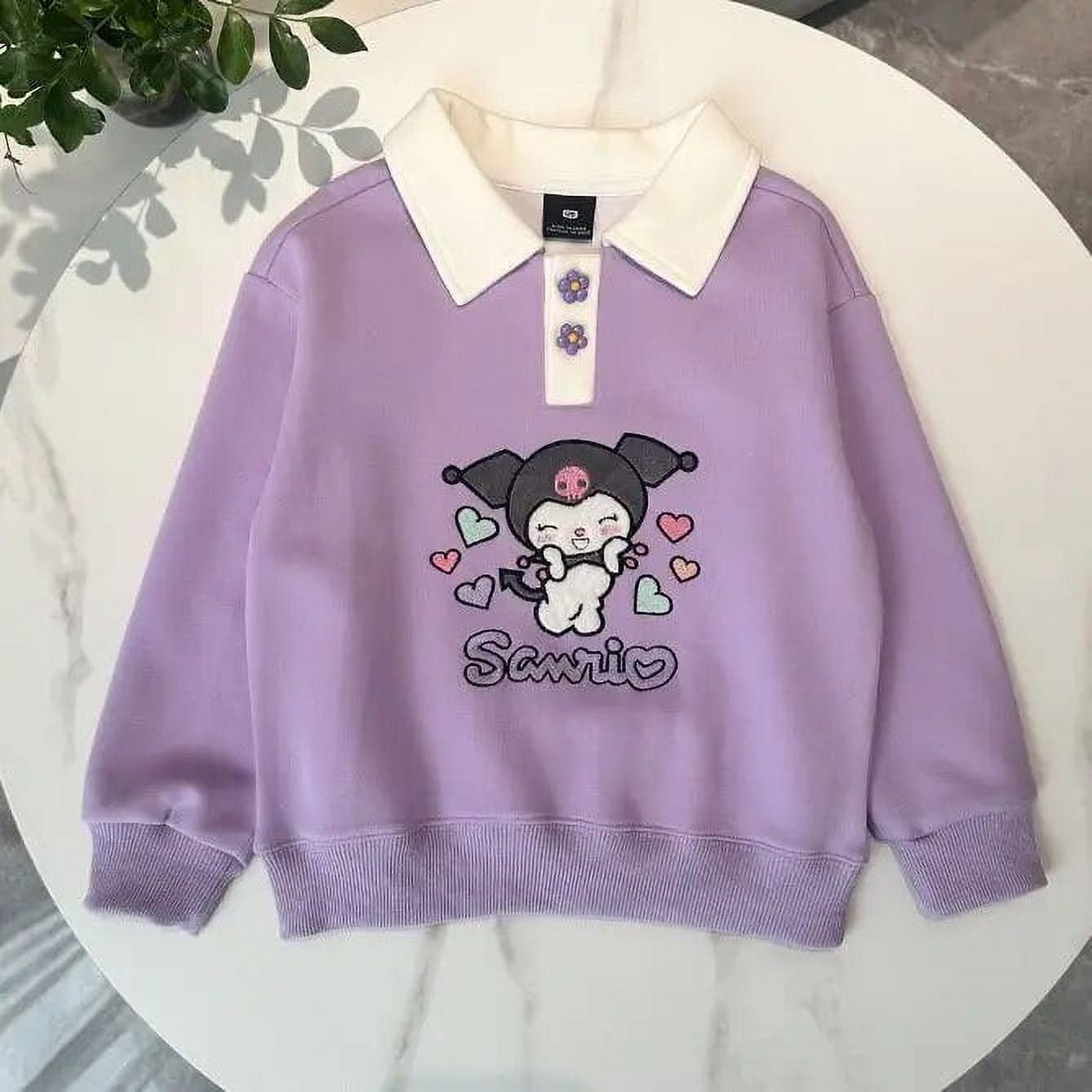 Kawaii Sanrio My Melody Kuromi Girls Sweatshirt Cartoon Anime Kids Long ...