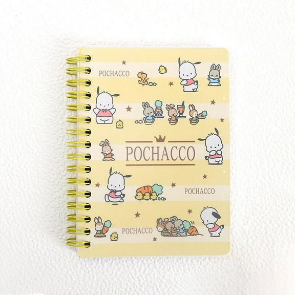 Kawaii Sanrio Notebook Anime Hello Kitty Kuromi Cinnamoroll Office Notebook Handbook Book A6 Cartoon PP Coil Book Student Gifts
