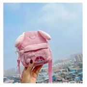 Kawaii Sanrio Plush Bag My Melody Kuromi Cartoon Animal Handbag Cute Cinnamoroll Storage Tote Bags Women Girls Birthday Gifts