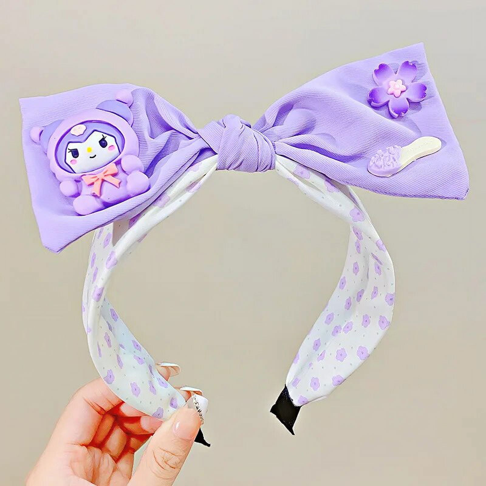 Kawaii Sanrio Plush Cartoon Hairbands Cinnamoroll My Melody Kuromi ...