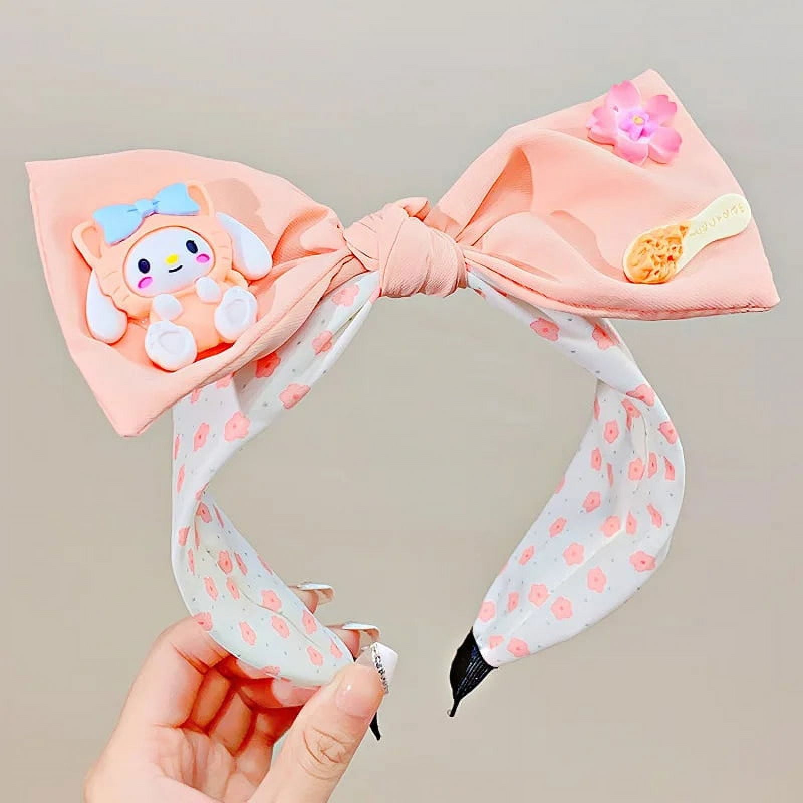 Kawaii Sanrio Plush Cartoon Hairbands Cinnamoroll My Melody Kuromi ...