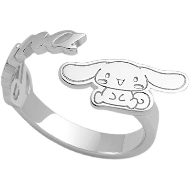 Kawaii Sanrio Ring Adjustable Accessories Cute Hello Kitty Cinnamoroll