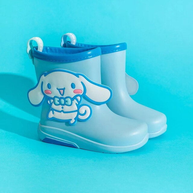 Kawaii Sanrioed Kuromi Melody Hello Kitty Children Rain Boot PVC Cute