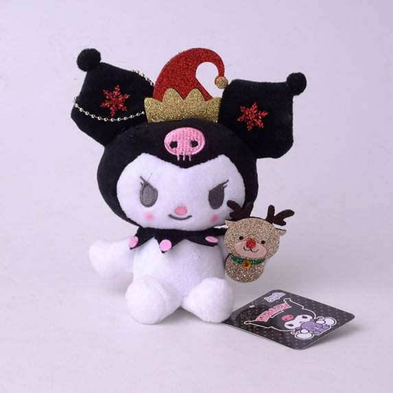 Kawaii Sanrios Cartoon Halloween Series Kuromi Cinnamoroll Plush Toy Japanese Small Pendant Cute Soft Plush Doll Christmas Gift