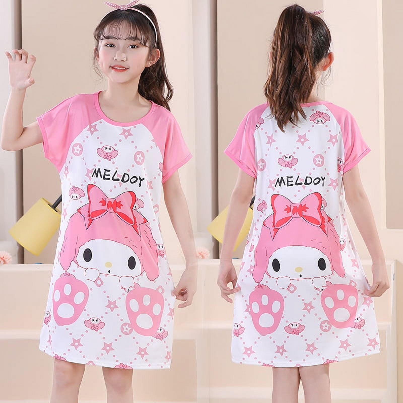 Kawaii Sanrios Nightgowns Kawaii Cartoon Cinnamoroll My Melody Kuromi ...