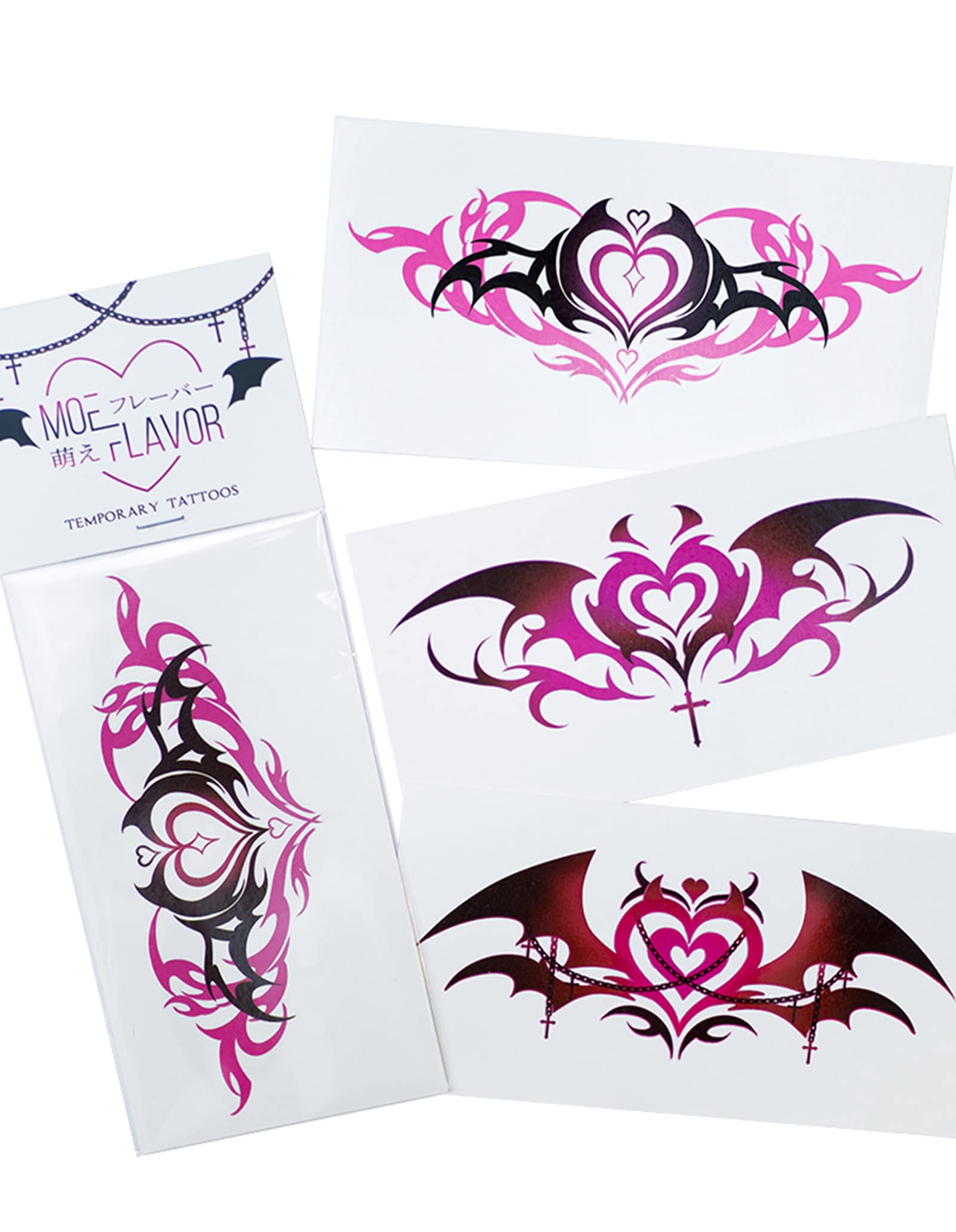 Kawaii Sexy Succubus Womb Temporary Tattoos Realistic Fake Body