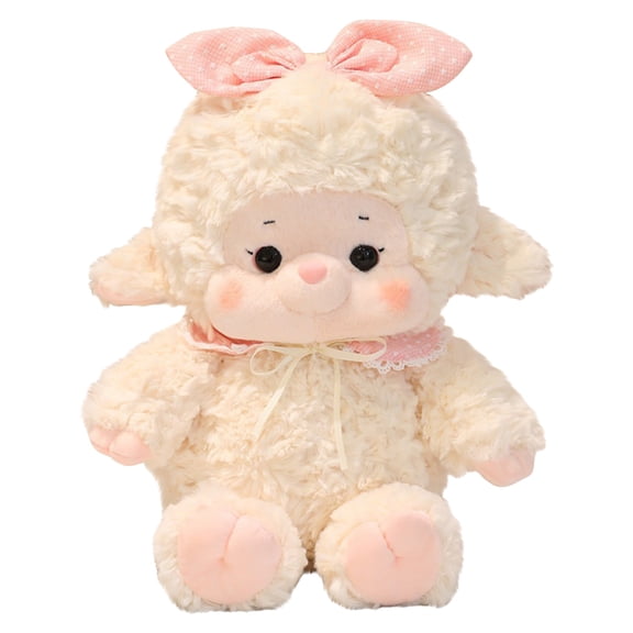 Kawaii Sheep Stuffed Animals Plush, 15.75Inch Soft Lamb Plush Pillow, Perfect Birthday Christmas Valentine's Day New Year Gifts for Women Teens Lover